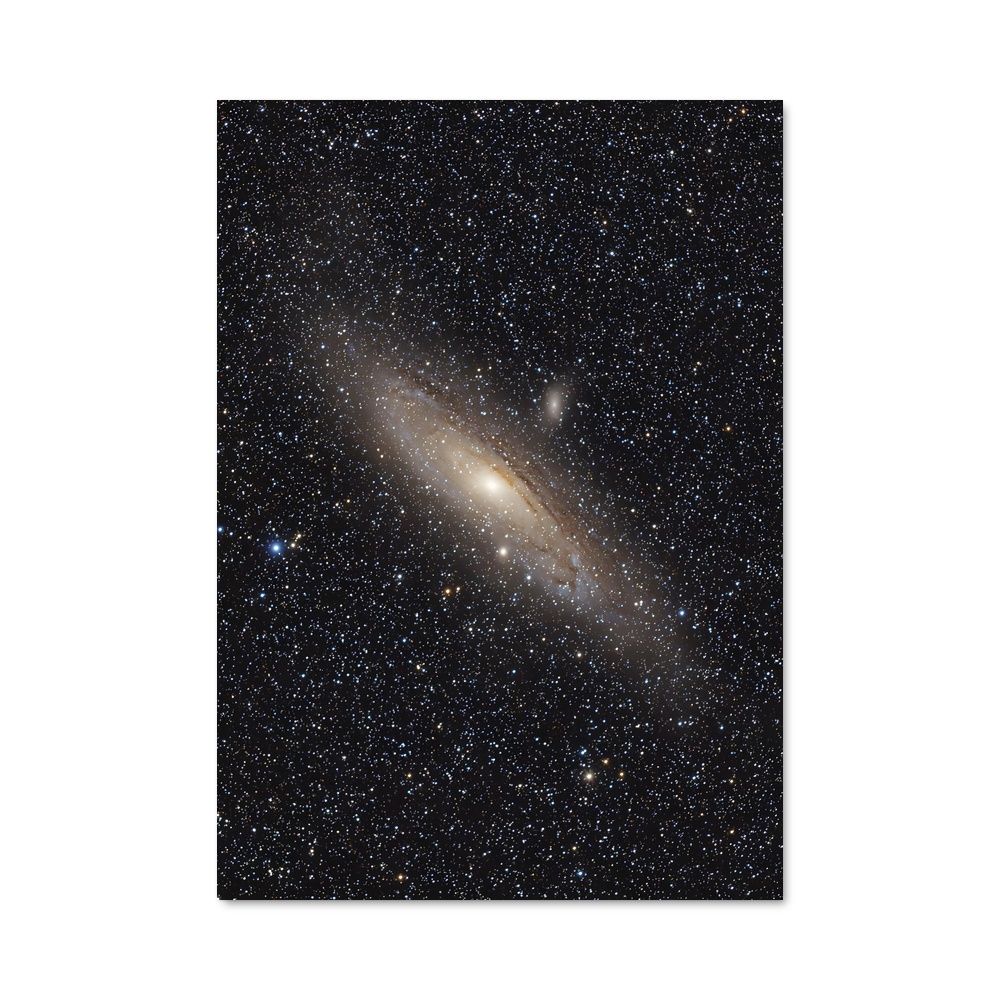 Poster splendide de la galaxie d'Andromède